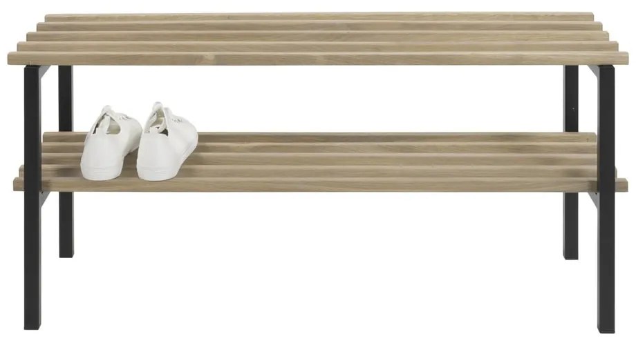 Kovový stojan na topánky v čierno-prírodnej farbe Rizzoli – Spinder Design