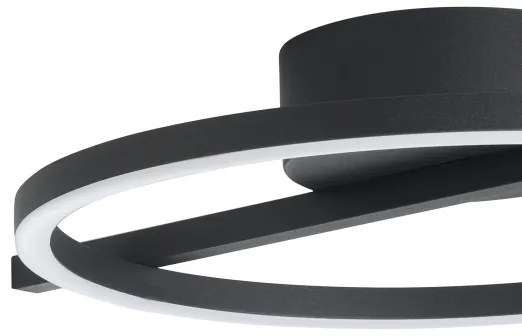 Eglo 901113 - LED Stmievateľné stropné svietidlo AMANDOLO LED/17W/230V čierna + DO