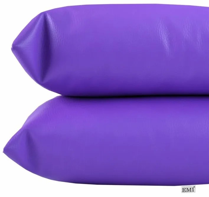 Vankúš fialový ekokoža EMI, Vankúš 40x40 cm