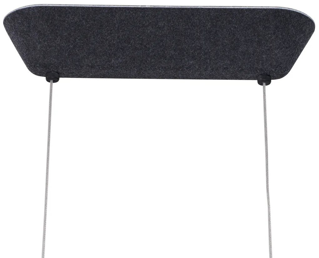 Moderné závesné svietidlo čierne so sivým interiérom vrátane LED 3-stupňového stmievania - Dani