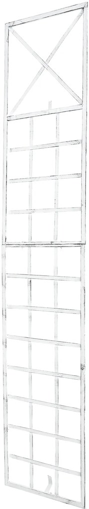 Mriežka na popínavé rastliny Trigo - 198 x 40 cm - Biela antik