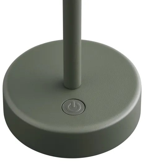 Nordlux - LED Stmievateľná nabíjacia stolná lampa ELLEN LED/2,8W/3,7V IP44 zelená