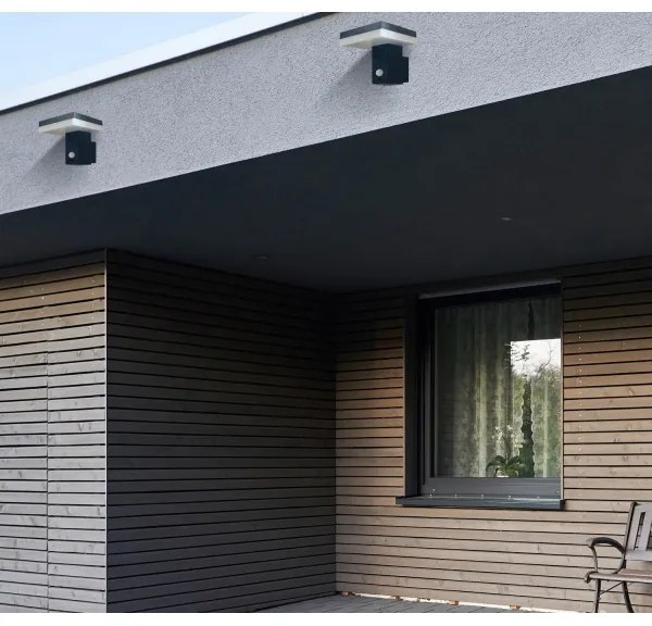 LED solárne nástenné svietidlo so senzorom SOLARIS2 LED/5,5W/3,7V 4000K IP44