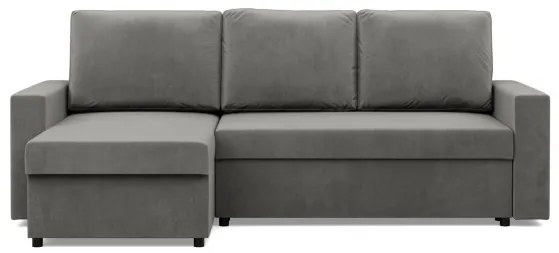 Rohová rozkladacia sedačka NEO Kronos svetlosivá