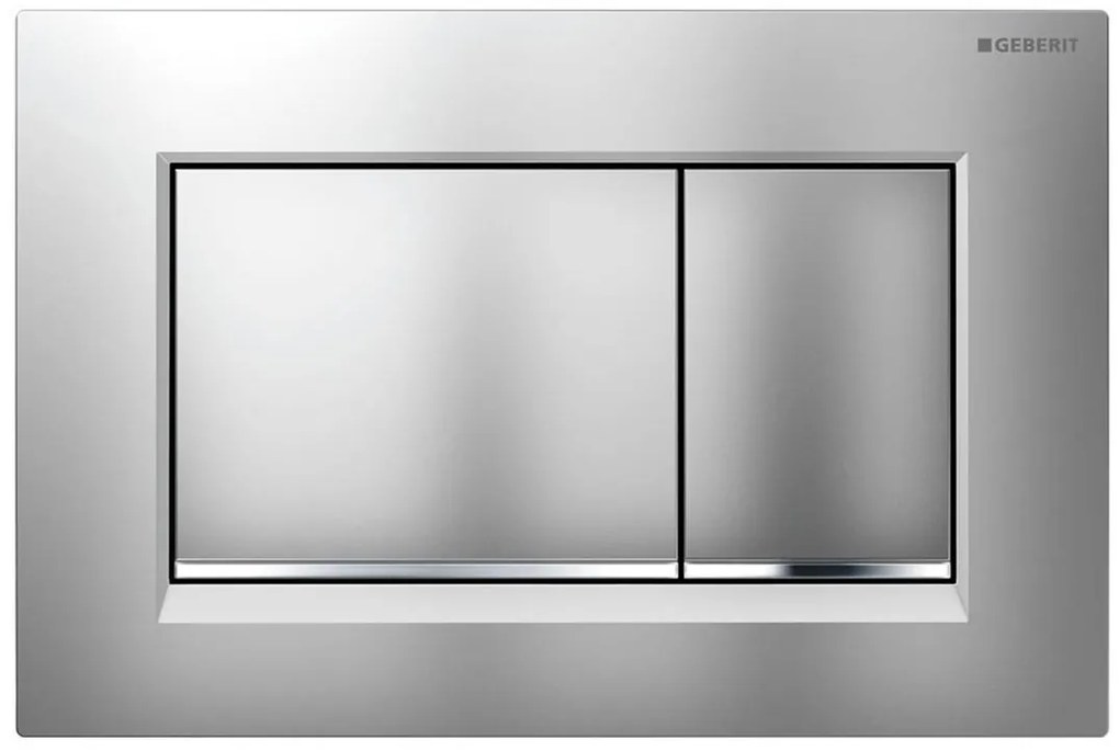 Geberit, GEBERIT SIGMA30 ovládacie tlačidlo, pre 2 množstvá splachovania, chróm mat, 115.883.JQ.1