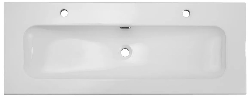 Keramické umývadlo na zapustenie Fly 120 2TH DP biele