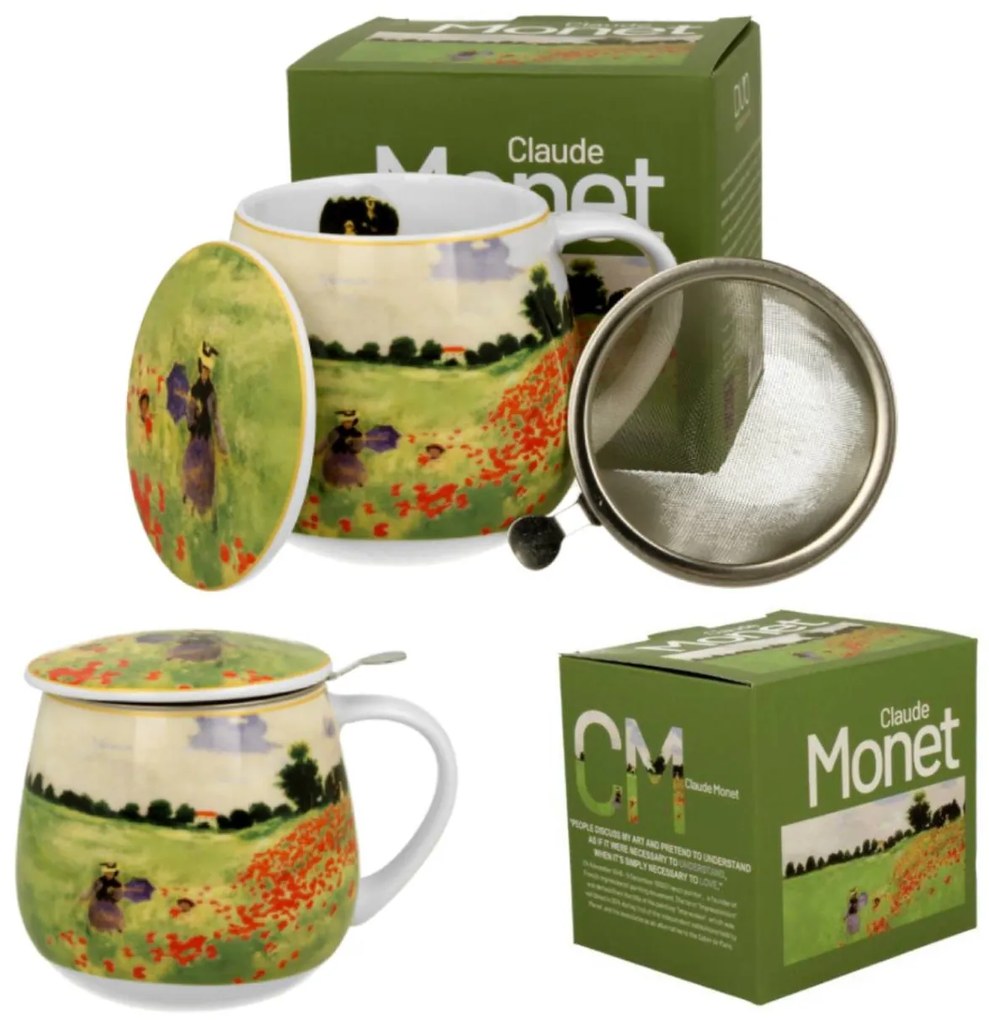 Čajová súprava Monet Poppy Field 430 ml