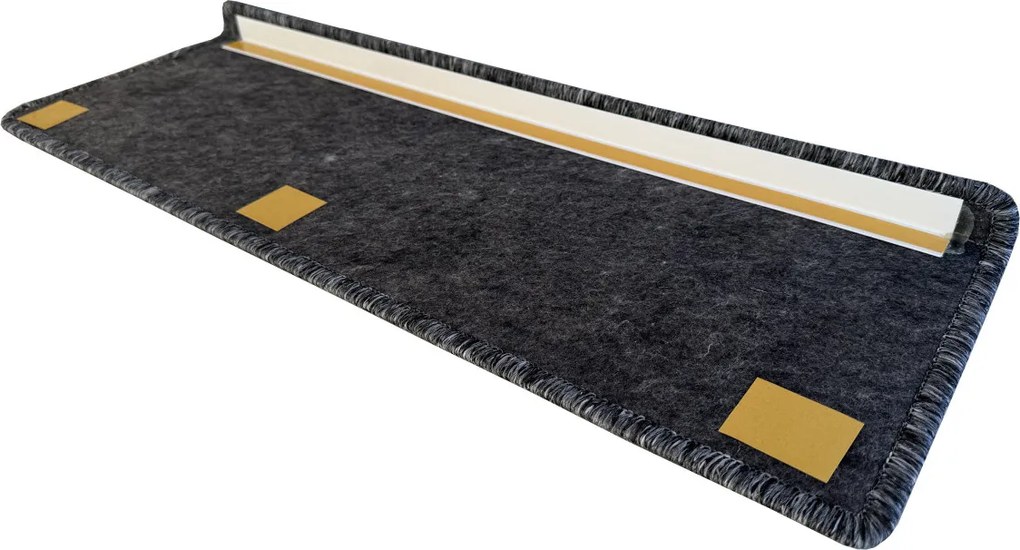 Vopi Nášľapy na schody Gandia šedý obdĺžnik, samolepiaci - 24x65 obdĺžnik (rozmer vrátane ohybu)