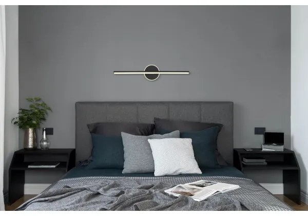 Globo 41924S - LED Kúpeľňové osvetlenie zrkadla PEPE LED/10W/230V IP44 čierna