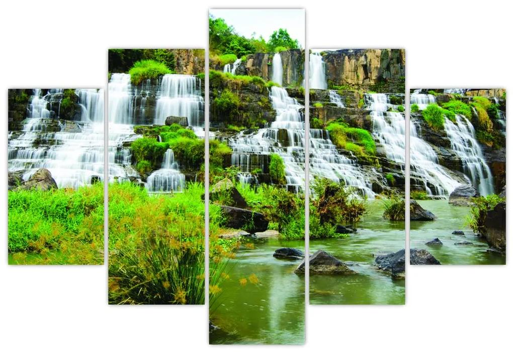 Obraz - vodopády (150x105 cm)