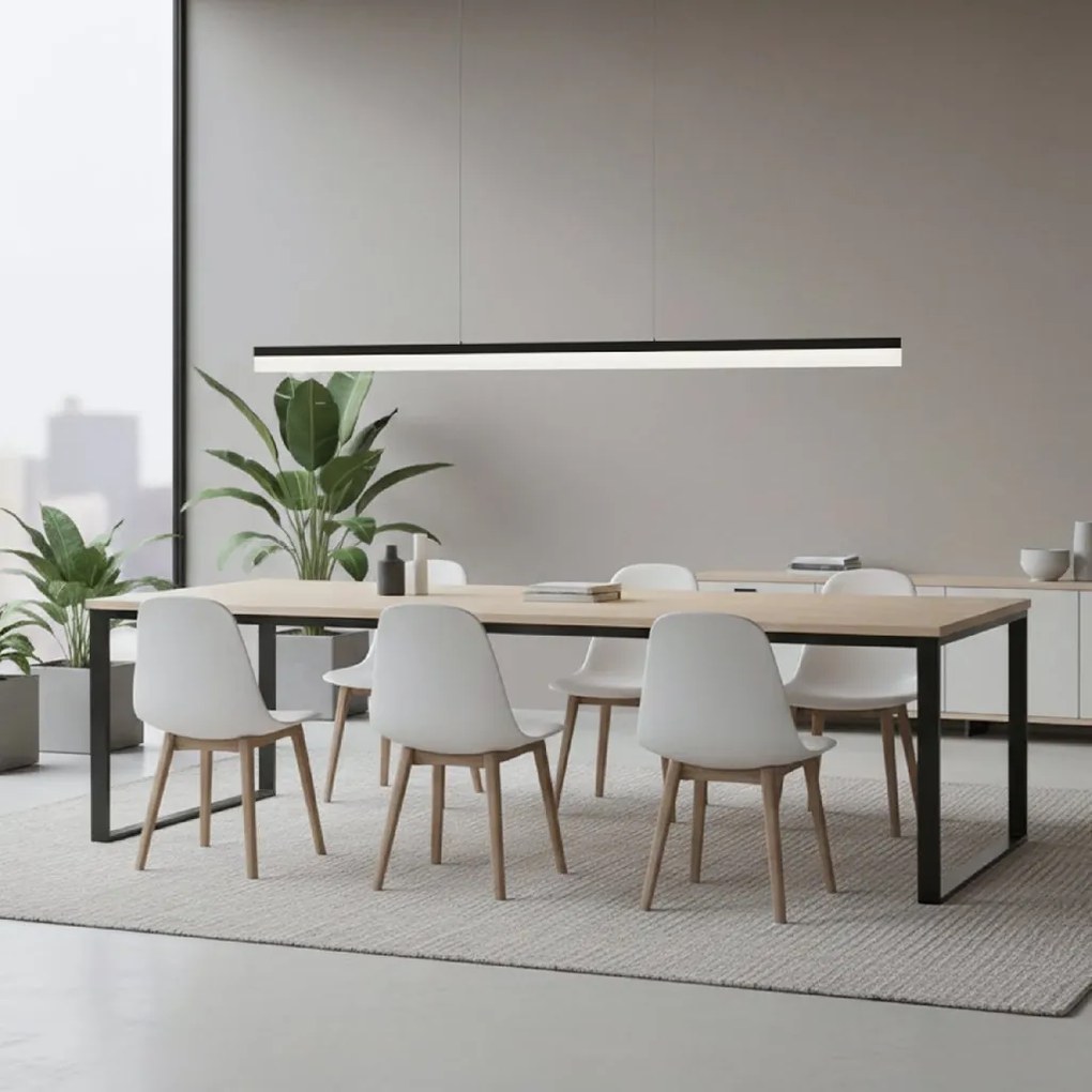 Toolight Toolight, LED stropné svietidlo 200cm, 48W, 4000K, APP1695-CP, čierna, OSW-07892