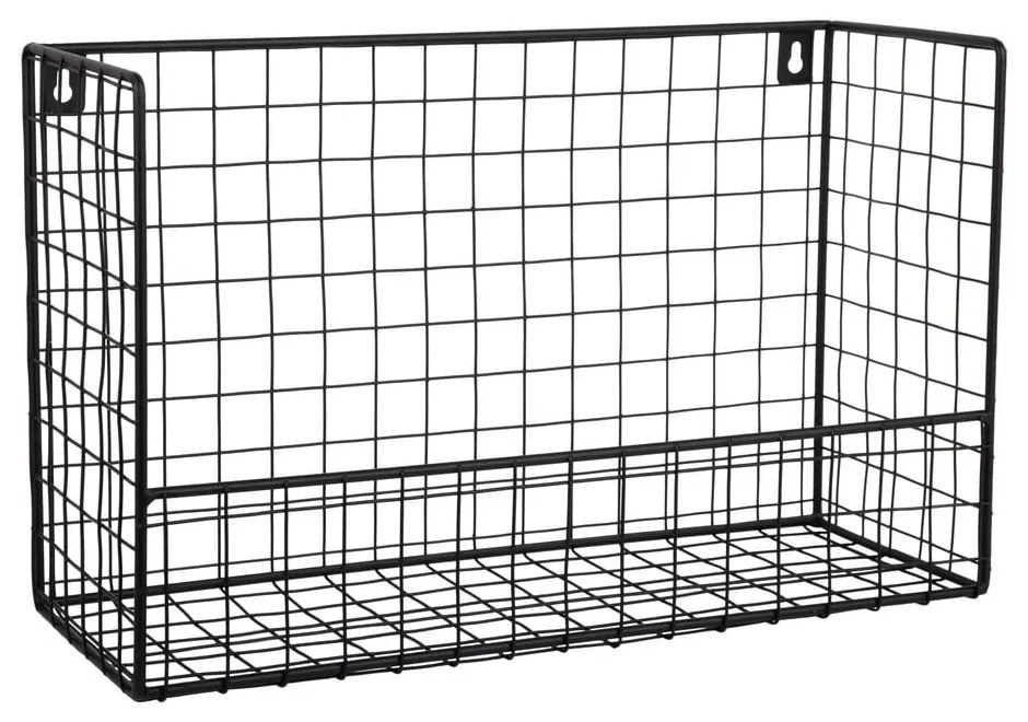 Čierna oceľová polica 40 cm Reja – PT LIVING