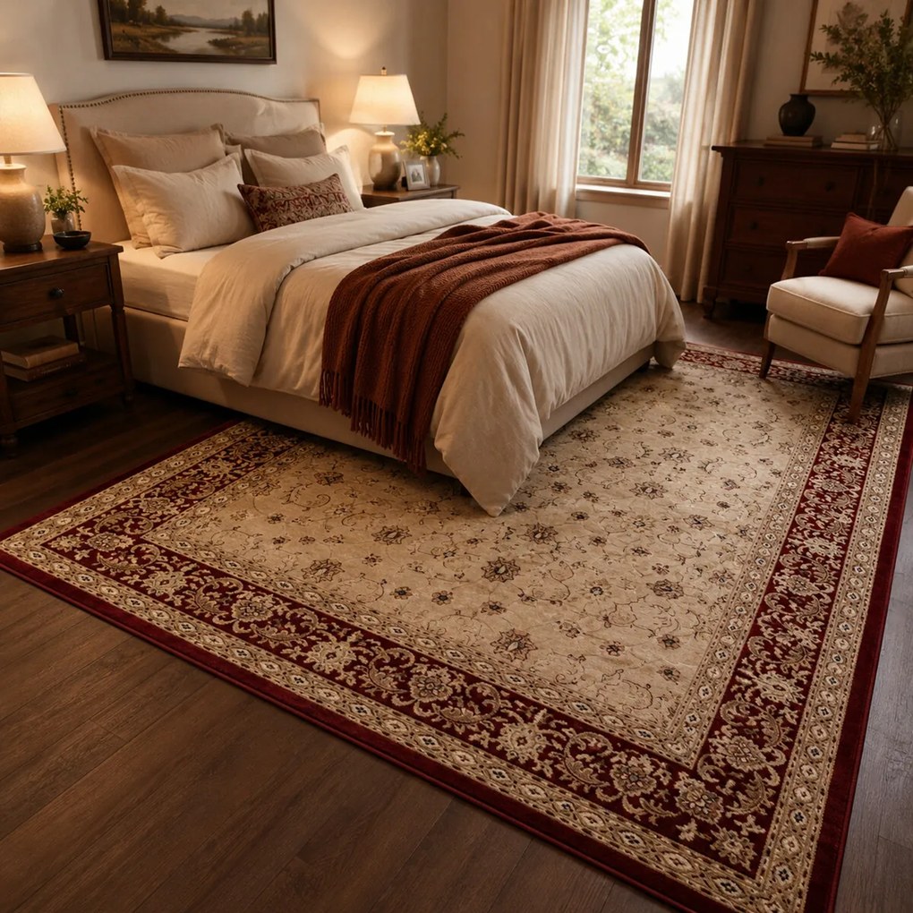 Angel Carpet, Kusový koberec Sultan 21 Red, 160x230, červená, kancelária