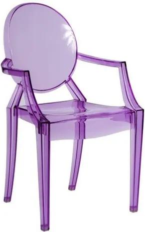 OVN stolička SK ROYAL fialová transparentná