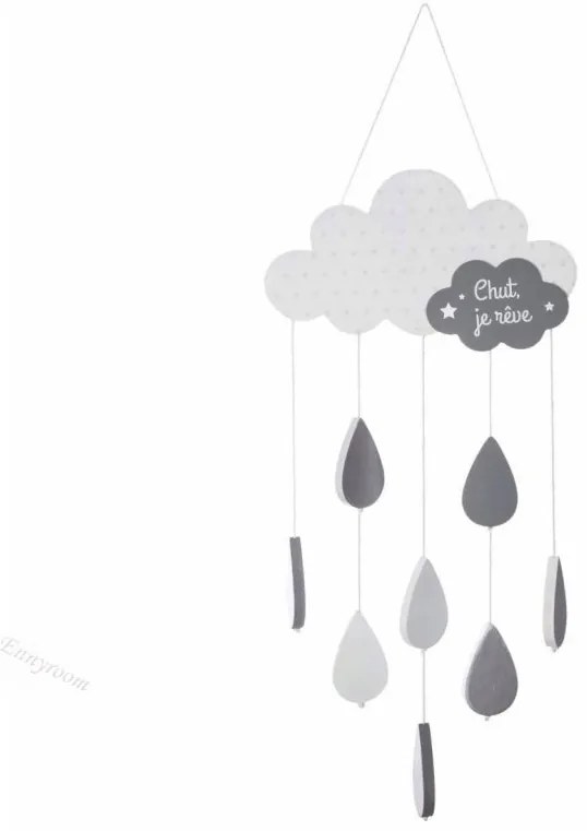 Atmosphera Créateur d'intérieur® Drevený obláčik Farba: Ružová