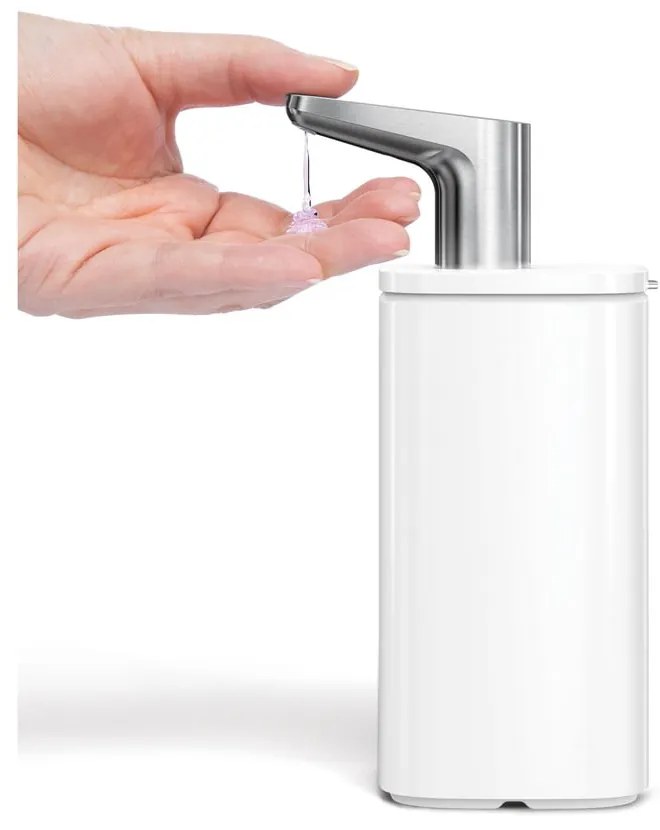 Biely oceľový dávkovač mydla 295 ml Pulse – simplehuman