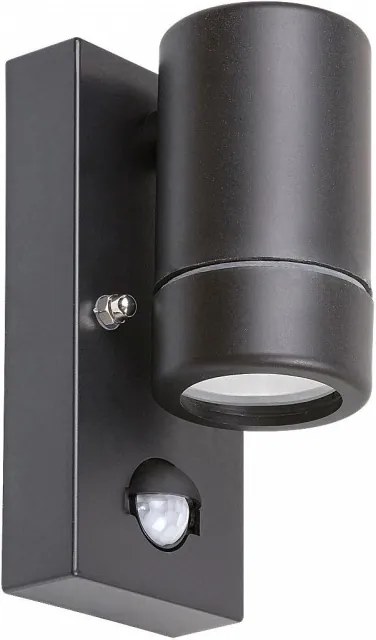 Rabalux 8834 Medina exteriérové ​​nástenné svietidlo so senzorom čiernej GU10 max 10W IP44