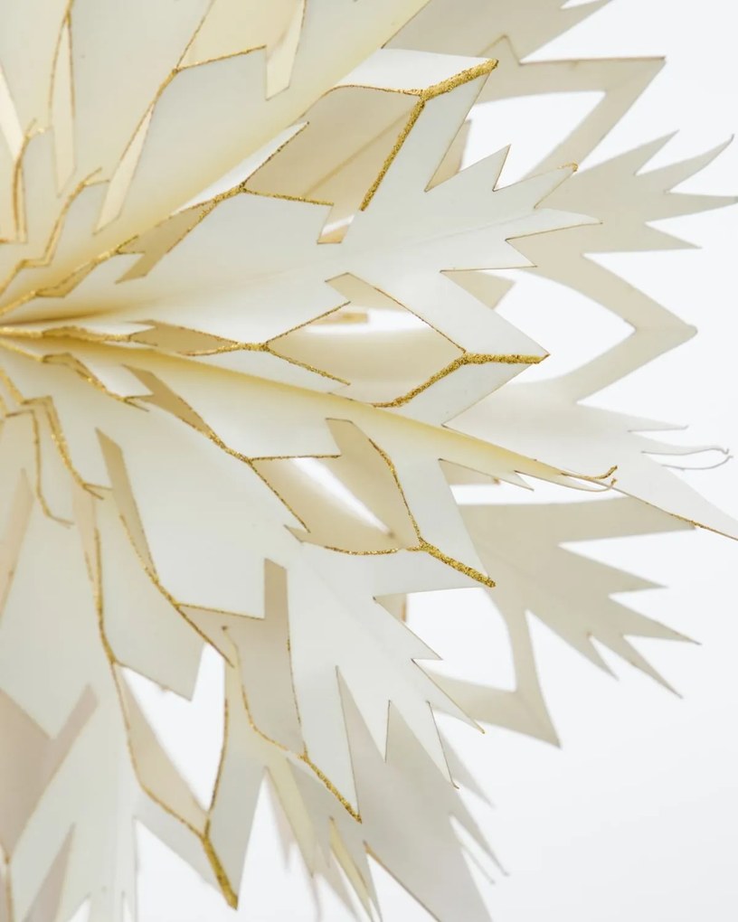 House Doctor Vianočná ozdoba / špica na stromček Alsta White and Golden