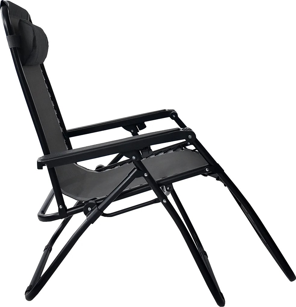 TRENDIE Záhradné ležadlo sivé