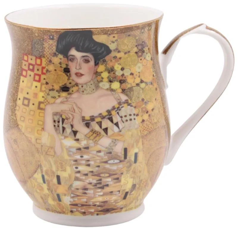 HOME ELEMENTS Porcelánový hrnček 350 ml, Klimt Adele