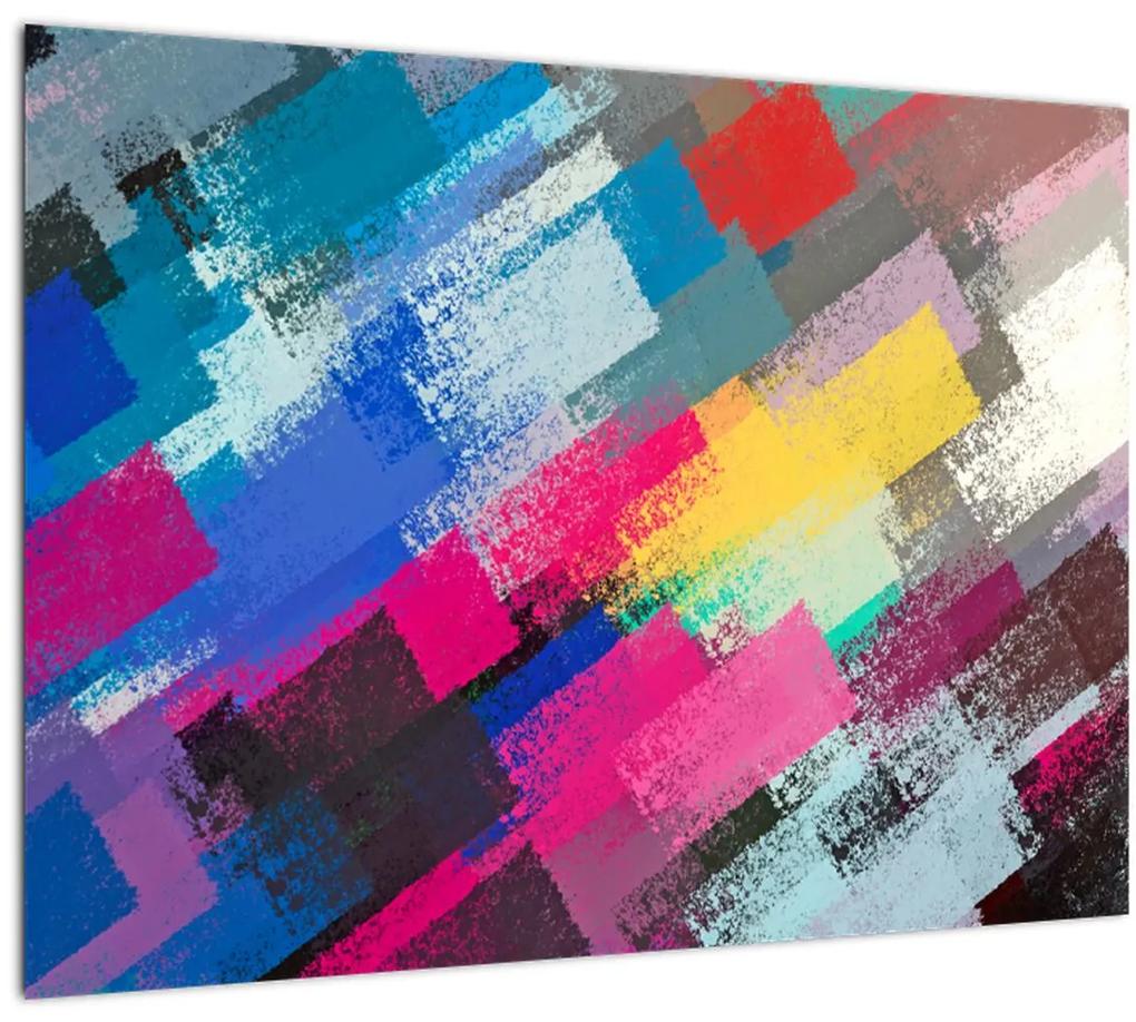 Obraz - Farebné ťahy štetcom (70x50 cm)
