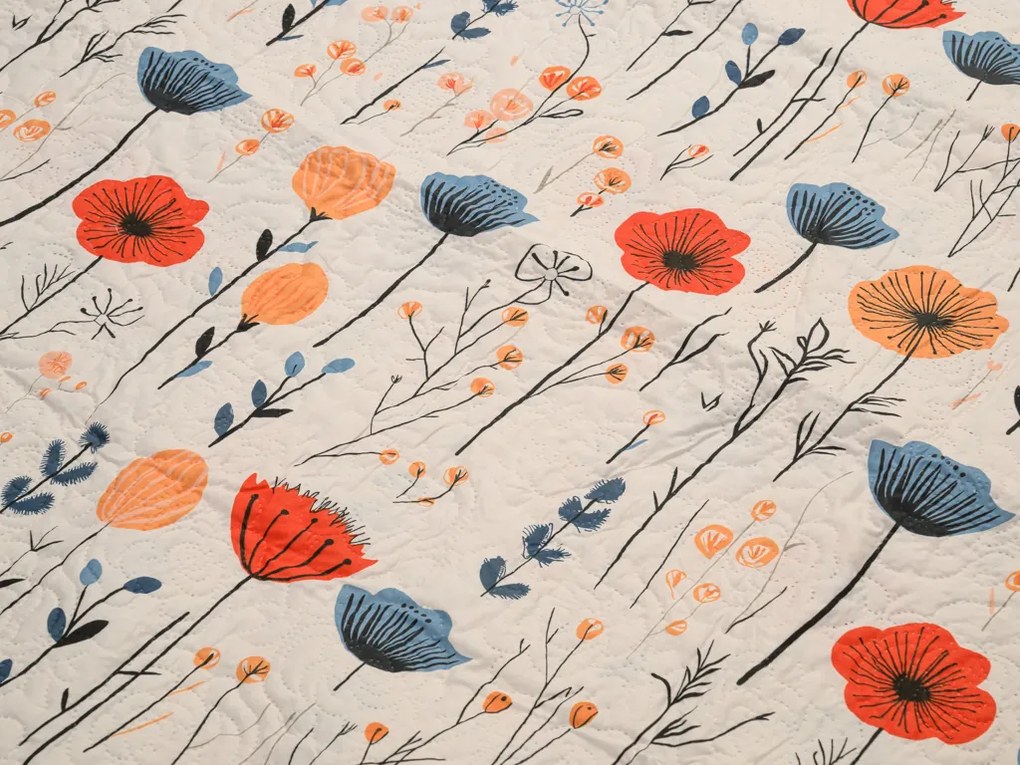 Prehoz na posteľ LIORENA, krémový Rozmer: 220 x 240 cm
