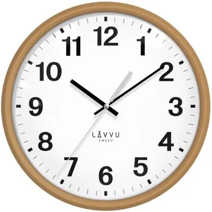 LAVVU LCS4040 - Svetlé drevené hodiny s plynulým chodom Essential Wood