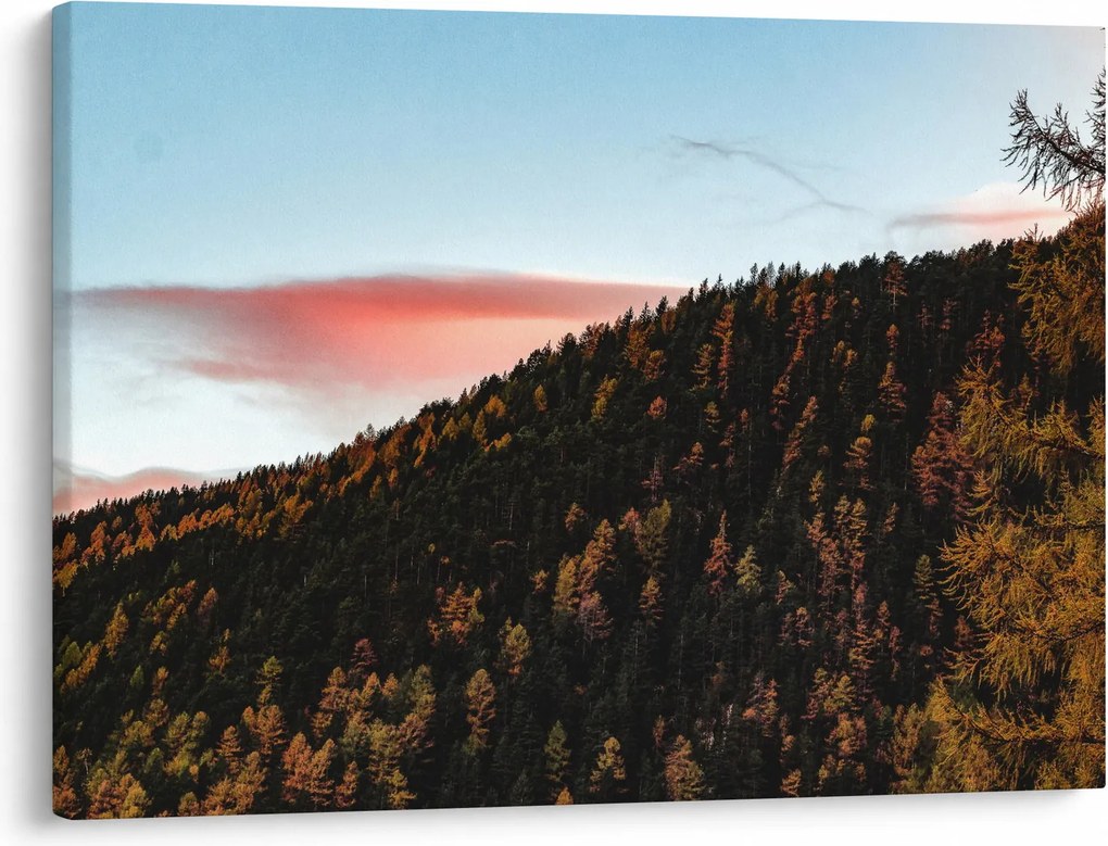 Obraz červánkov nad kopcom (70x50 cm)
