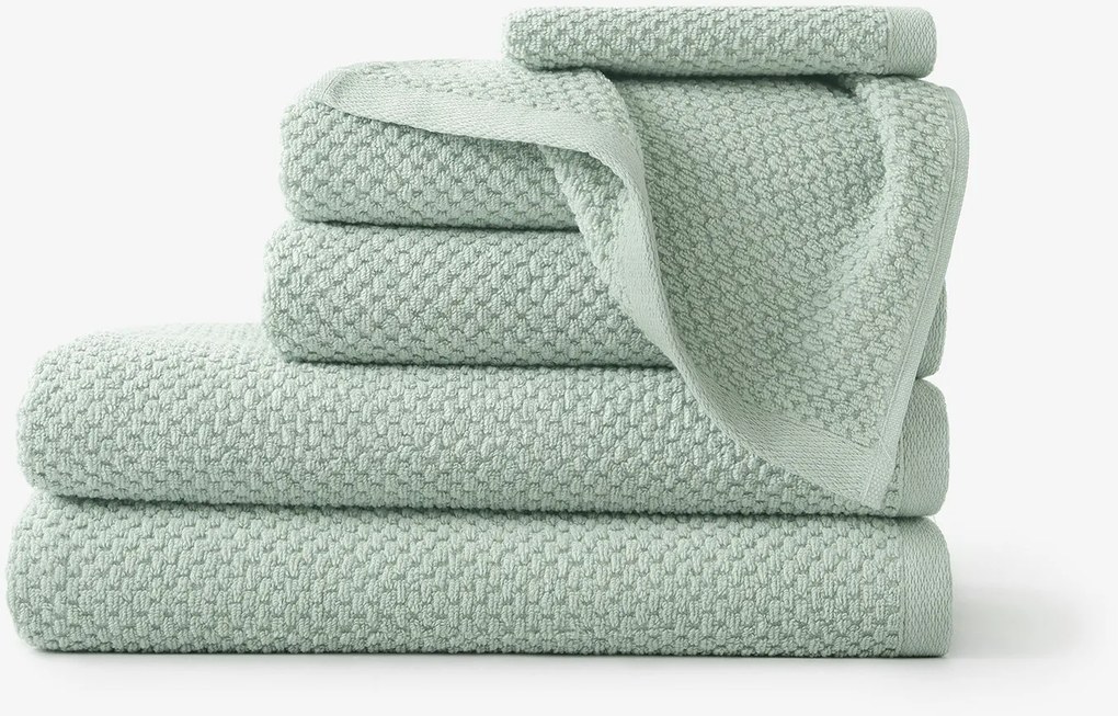 Goldea bavlnený froté uterák / osuška micro pure - eukalyptus 30 x 50 cm