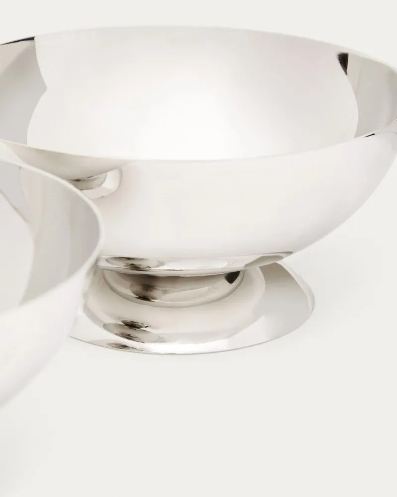 Servírovacie misky v súprave 2 ks z nehrdzavejúcej ocele v striebornej farbe Nirela – Kave Home