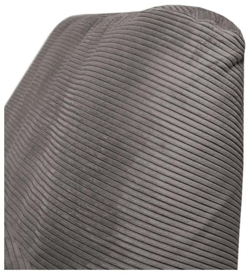 Svetlosivý menčestrový sedací vak Sofa Tube – SLOWDOWN