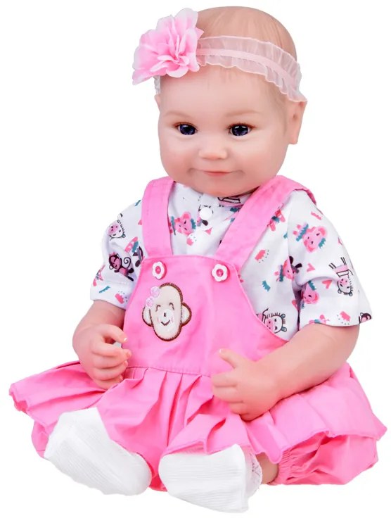 Bábika v ružovom overale s volánkom + doplnky JOKOMISIADA ZA5359