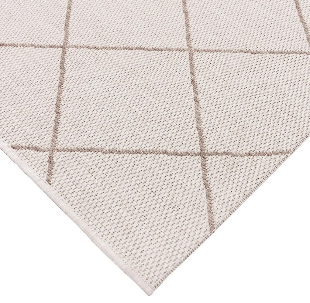 Koberec Lineo Rhombs beige/mink 120 x 170 cm