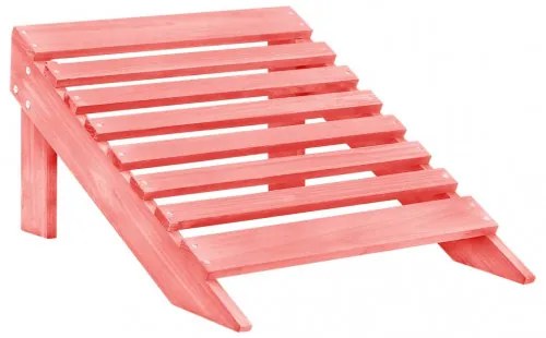 vidaXL 2-miestna záhradná stolička a taburetka Adirondack jedľový masív ružová-