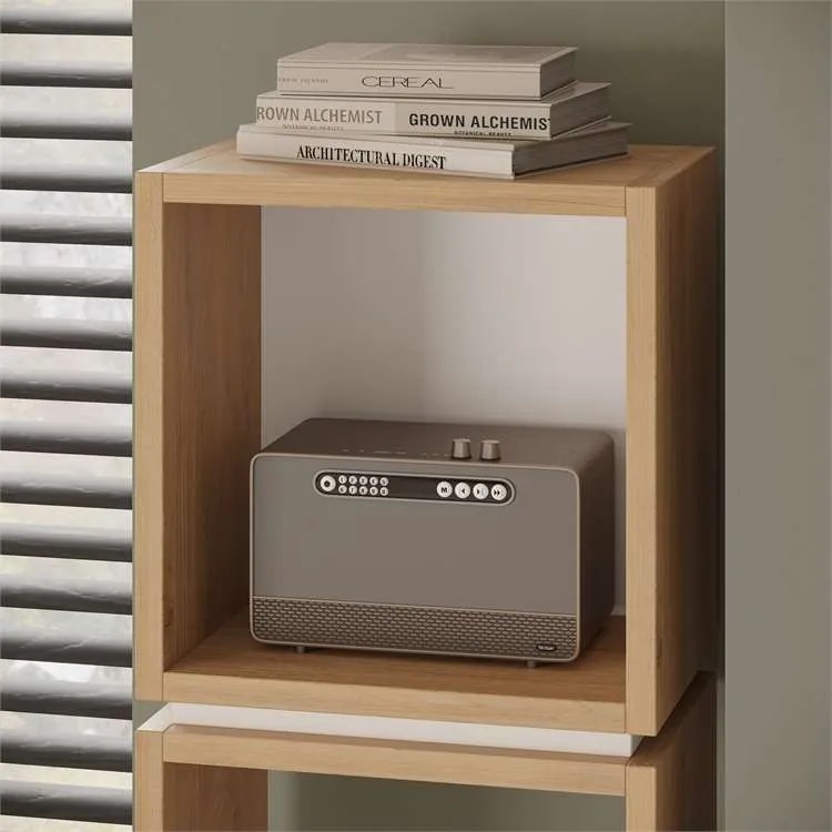 Knižnica Houseland Lofty 4 dub safírový/biely