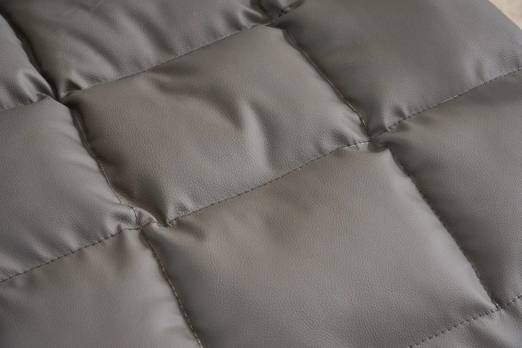 Hojdacie kreslo s 5-stupňovým nastavením, polstrované, šedé