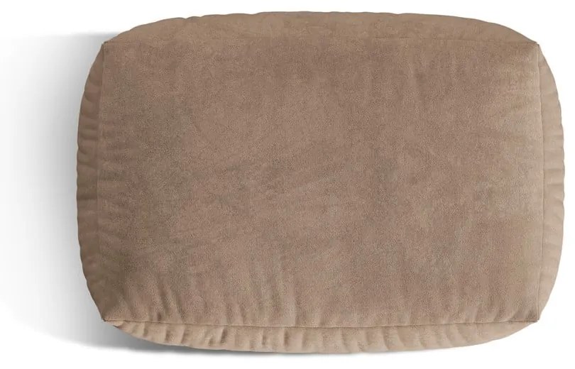 Svetlohnedá zamatová modulárna podnožka Martina – Micadoni