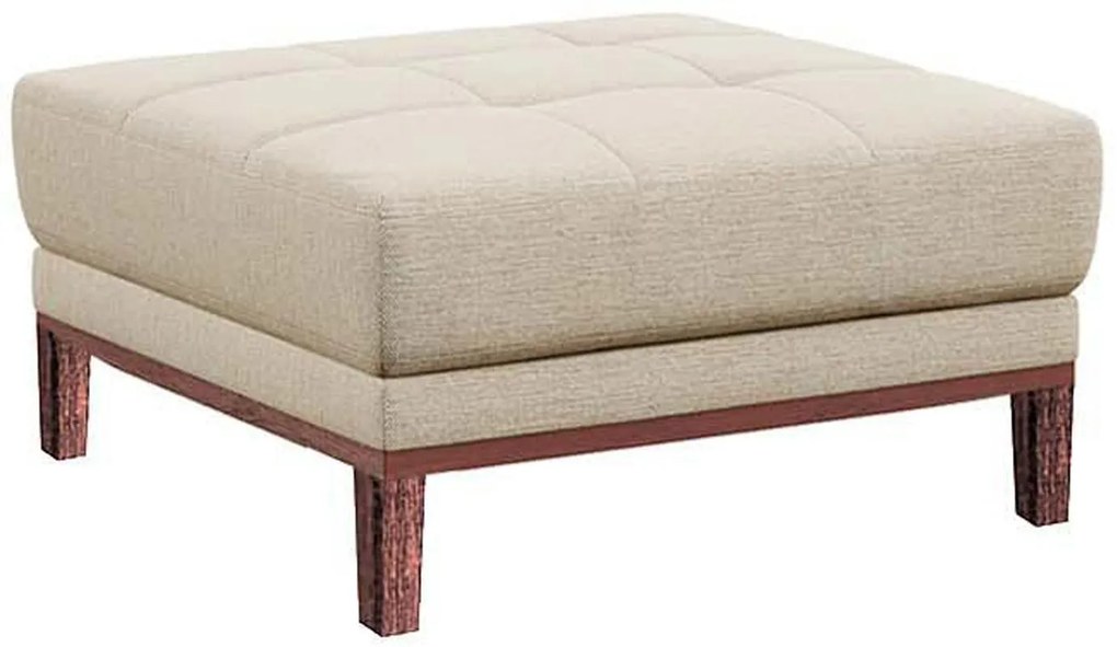 Taburetka „Musso Beige Quilted", 75 x 75 x 42 cm