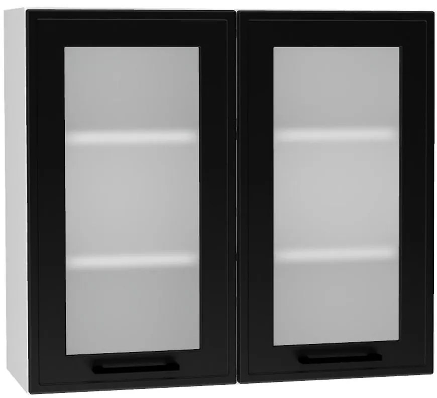 Kuchynská skrinka Emily Ws80 čierny hrášok