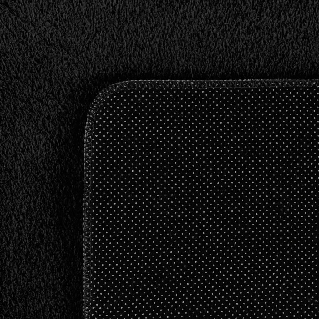 Ayyildiz, Koberec behúň Joy 1400 black, 80x250, čierna, chodba / predsieň