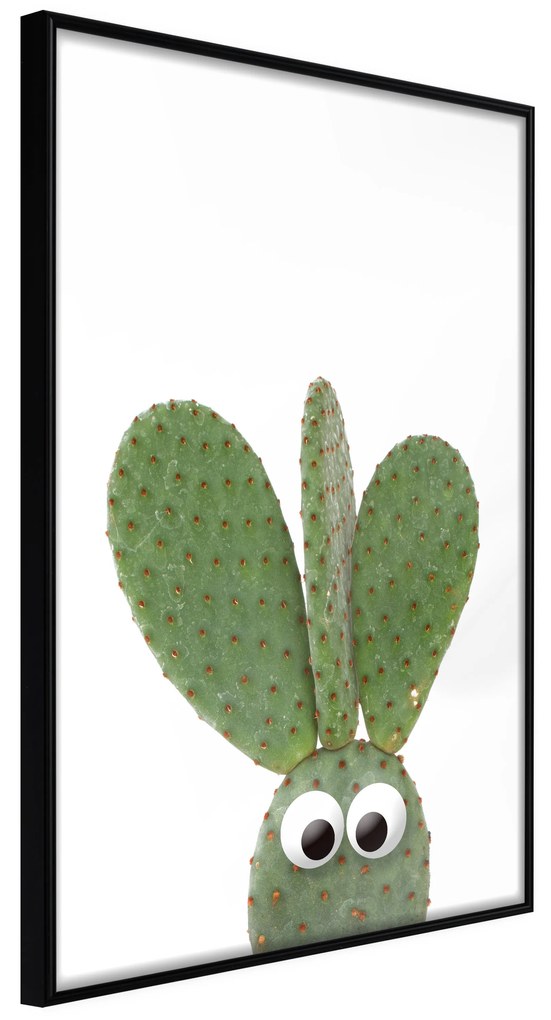 Artgeist Plagát - Ear Cactus [Poster] Veľkosť: 40x60, Verzia: Čierny rám s passe-partout