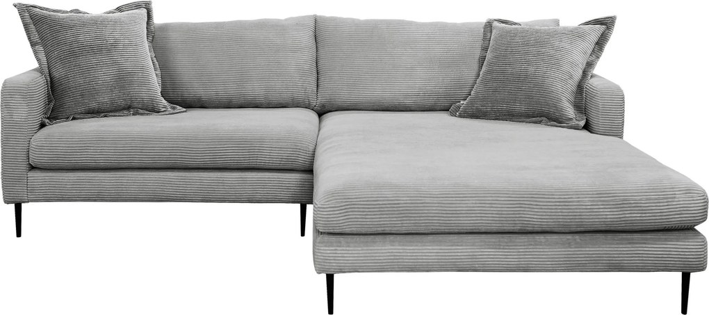 XXXLutz ROHOVÁ SEDAČKA, textil, sivá P & B - Sedačky - 002330003406