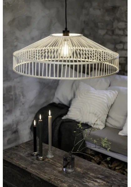 Markslöjd 108783 - Luster na lanku TAPA 1xE27/40W/230V béžová/bambus