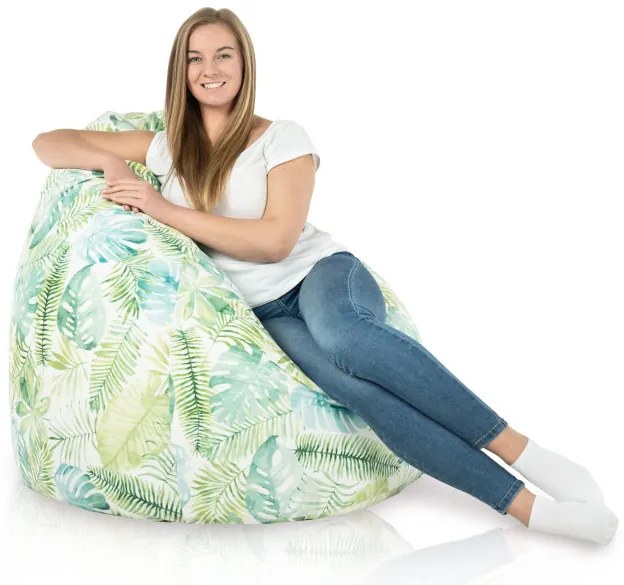 Sedací vak SAKO lístie Monstera