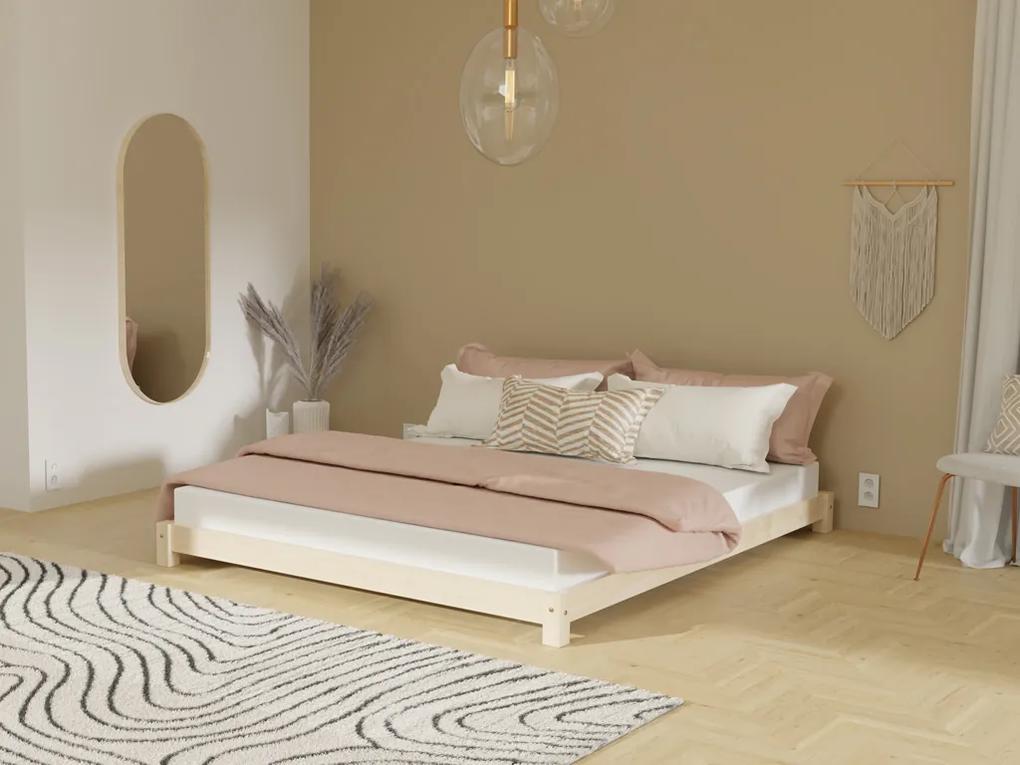 Dvojlôžková posteľ TATAMI + 2x matrac DITA + 2x set lôžkovín
