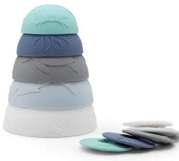 Silikónové stohovacie poháre, oceán