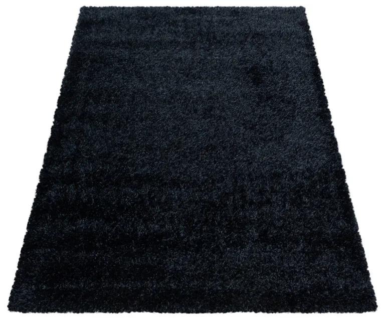 Ayyildiz koberce Kusový koberec Brilliant Shaggy 4200 Black - 120x170 cm