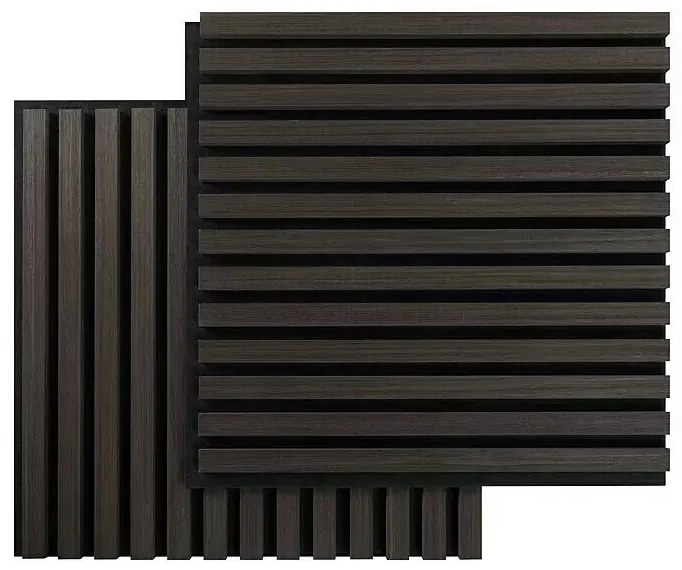 Fibrotech Akustický obkladový panel Square, MDF, 520 × 520 × 22 mm, dub dymový