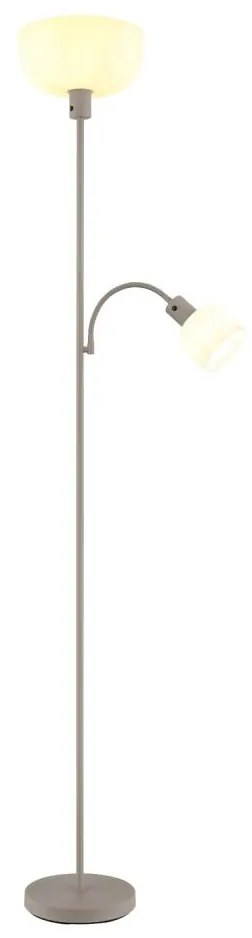 Globo 59947S - Stojacia lampa HINTON 1xE27/40W/230V + 1xE14/25W