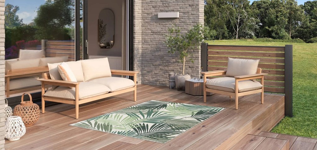 Balta, TRHÁK: Kusový koberec Star 19433-062 - na von aj na doma, 160x230, zelená, chodba / predsieň